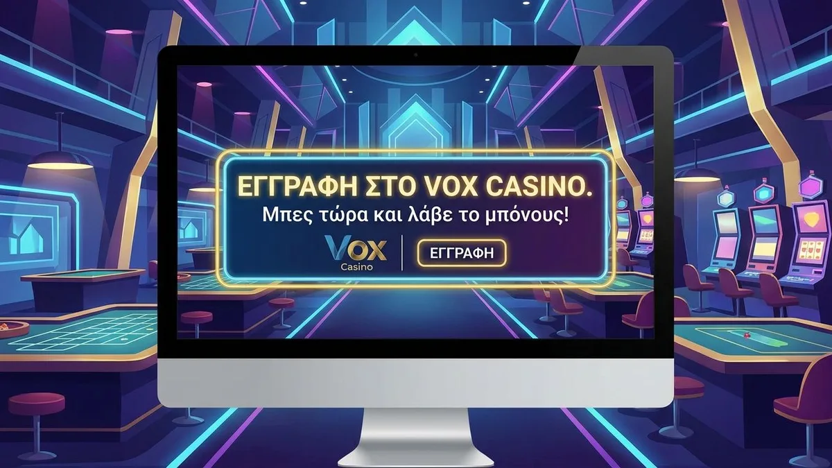 Εγγραφή με bonus στο Vox Casino